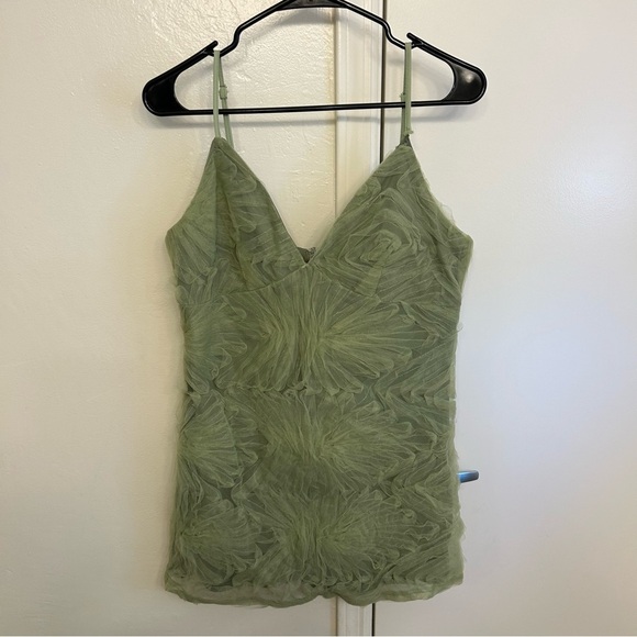 NWT Le Lis Liliana Mini Dress Light Green Textured Mesh Sheath Size Large - Picture 3 of 9